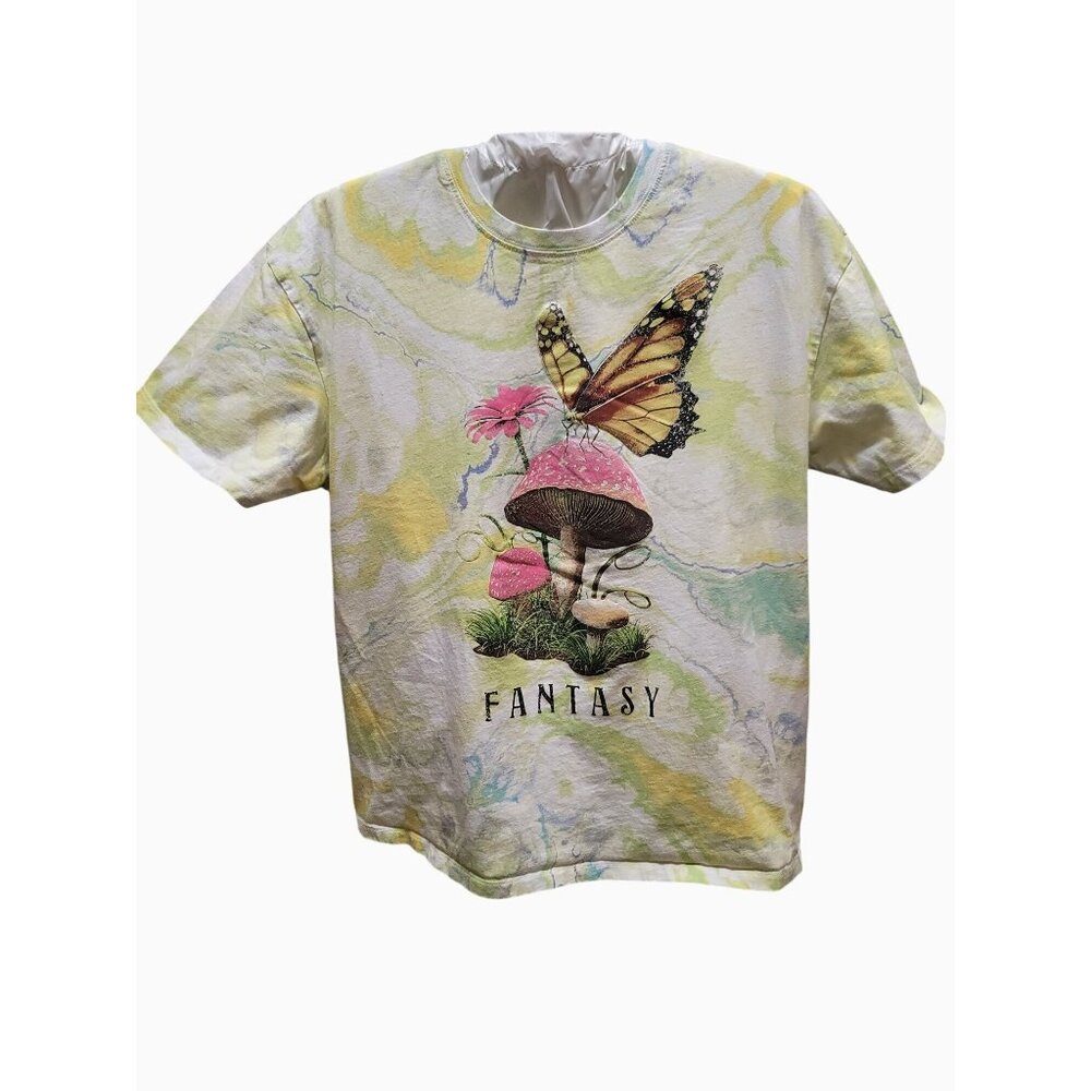 Butterfly Fantasy Graphic Tee XL - Trippy Tie Dye